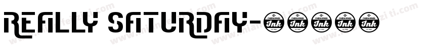 really saturday字体转换